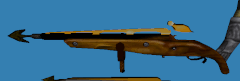 The partially textured harpoon gun